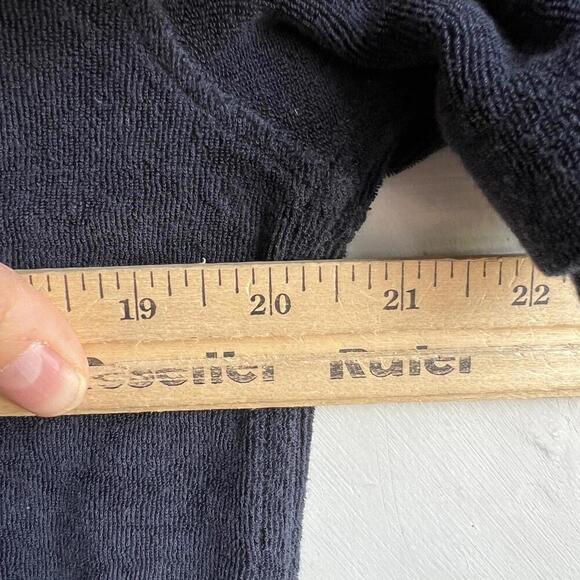 GAP Women's XS Blue Short Sleeve Button Down Shirt Top Terry Cloth Terrycloth - Picture 7 of 11